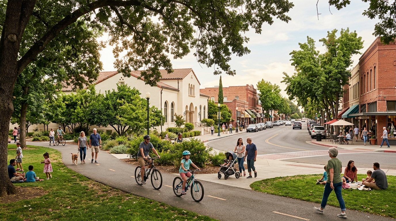 Yuba City attractions including public parks cultural sites walking paths and downtown activities